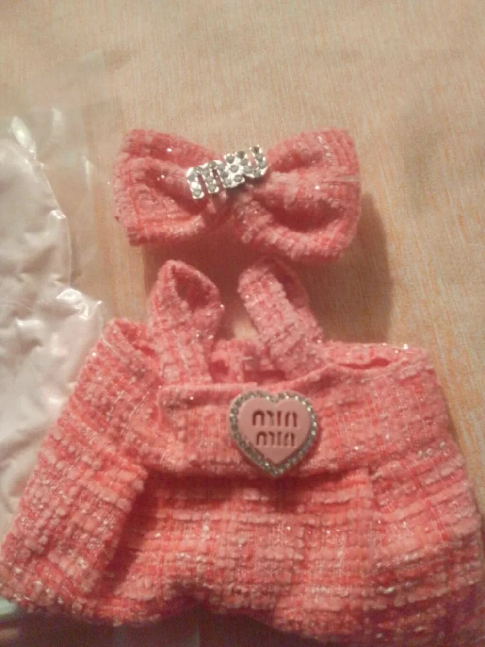 4-Piece Labubu Doll Outfit Bundle | Dodgers, Tweed Dress & Hoodies